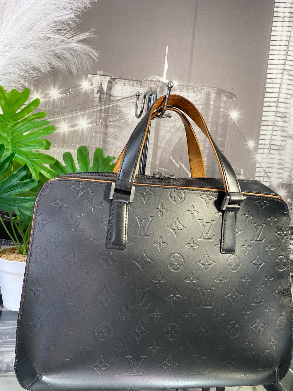 Authentic Louis Vuitton Monogram Matte Malden Business Briefcase Bag - Picture 10 of 17